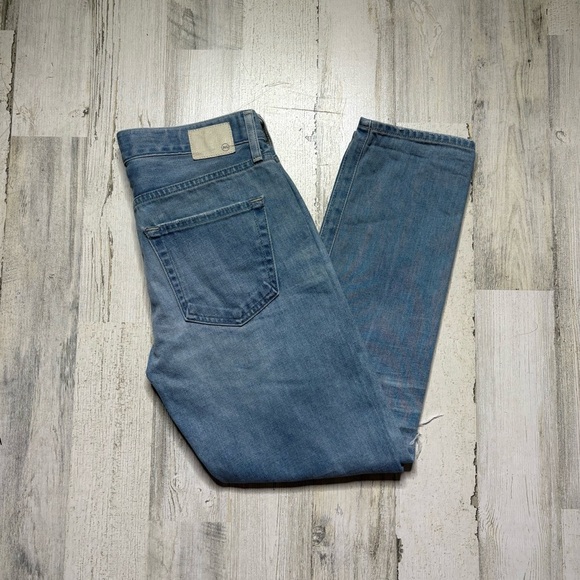 Ag Adriano Goldschmied Ex Boyfriend Slouchy Slim Distressed Jean Size 25 - Picture 5 of 6